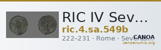 RIC IV Severus Alexander 549b — CANOA