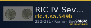 RIC IV Severus Alexander 549b — CANOA