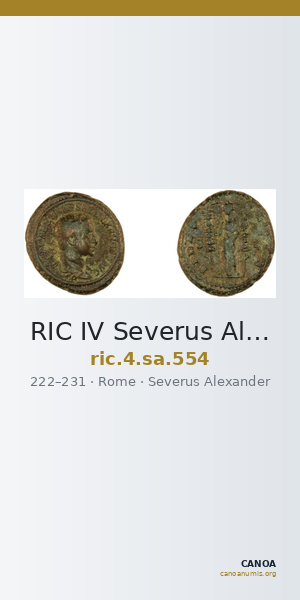 RIC IV Severus Alexander 554 — CANOA