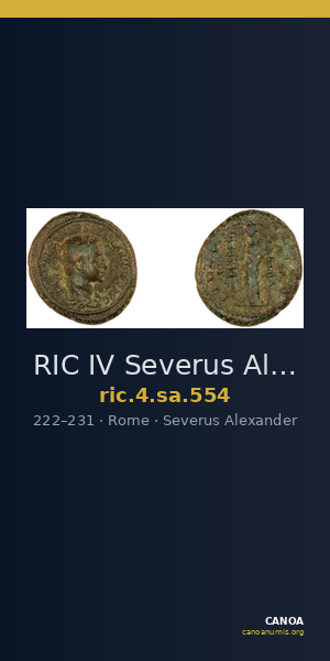 RIC IV Severus Alexander 554 — CANOA