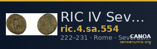 RIC IV Severus Alexander 554 — CANOA