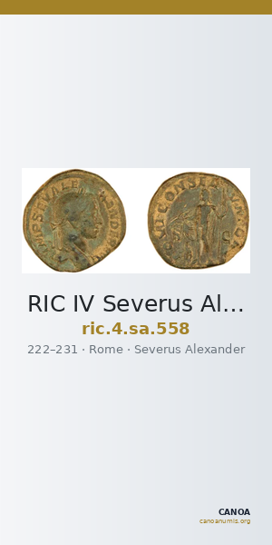 RIC IV Severus Alexander 558 — CANOA