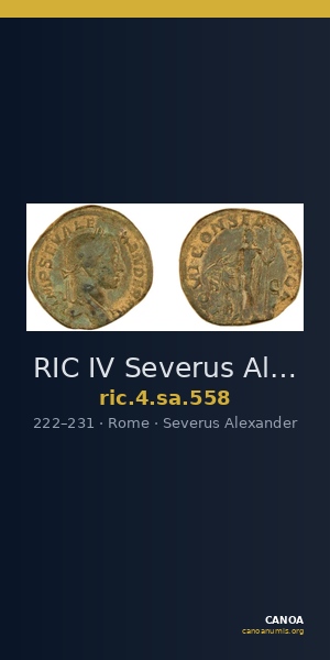 RIC IV Severus Alexander 558 — CANOA