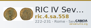 RIC IV Severus Alexander 558 — CANOA