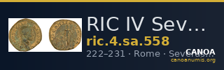 RIC IV Severus Alexander 558 — CANOA