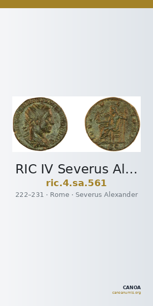 RIC IV Severus Alexander 561 — CANOA