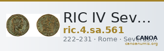 RIC IV Severus Alexander 561 — CANOA