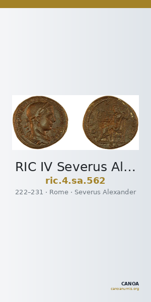RIC IV Severus Alexander 562 — CANOA