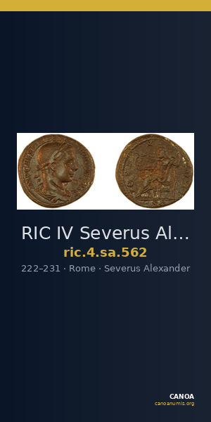 RIC IV Severus Alexander 562 — CANOA