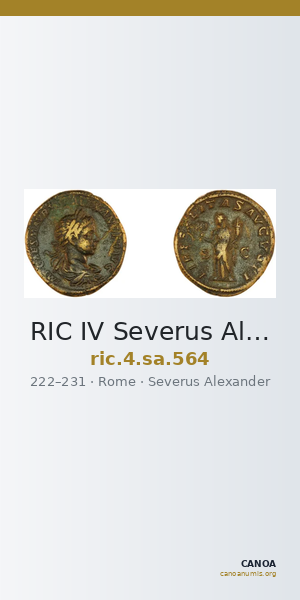 RIC IV Severus Alexander 564 — CANOA