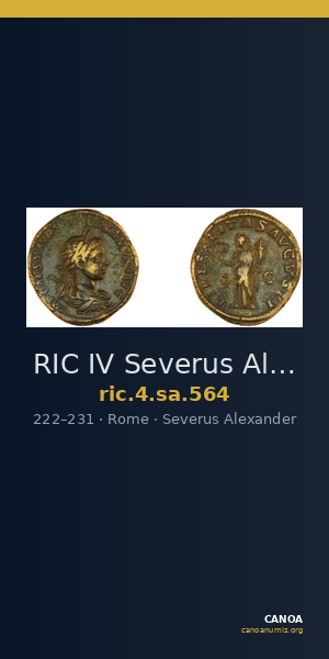RIC IV Severus Alexander 564 — CANOA