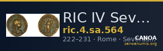 RIC IV Severus Alexander 564 — CANOA