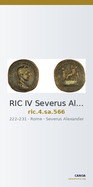 RIC IV Severus Alexander 566 — CANOA