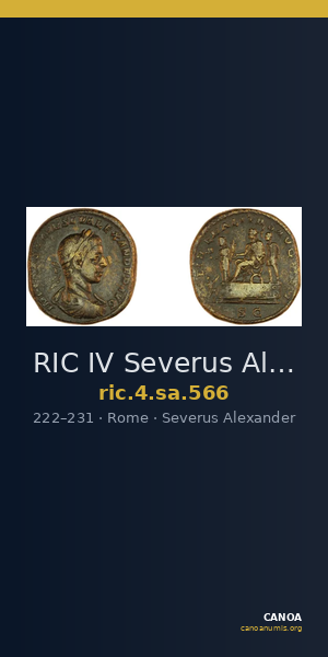 RIC IV Severus Alexander 566 — CANOA