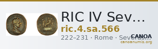 RIC IV Severus Alexander 566 — CANOA