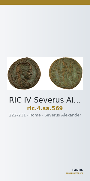 RIC IV Severus Alexander 569 — CANOA