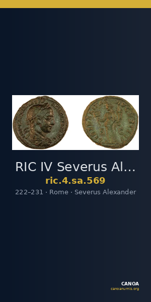 RIC IV Severus Alexander 569 — CANOA