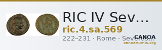 RIC IV Severus Alexander 569 — CANOA