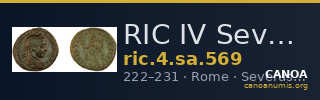 RIC IV Severus Alexander 569 — CANOA