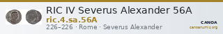 RIC IV Severus Alexander 56A — CANOA