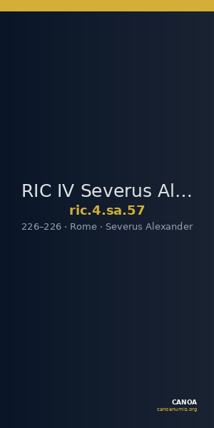 RIC IV Severus Alexander 57 — CANOA