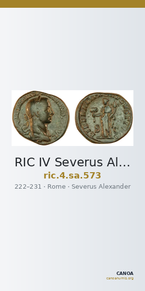 RIC IV Severus Alexander 573 — CANOA