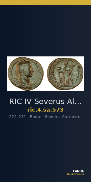 RIC IV Severus Alexander 573 — CANOA