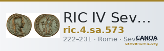 RIC IV Severus Alexander 573 — CANOA