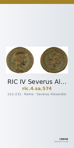 RIC IV Severus Alexander 574 — CANOA