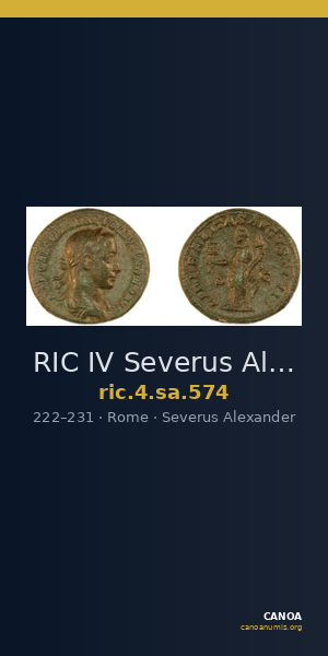 RIC IV Severus Alexander 574 — CANOA
