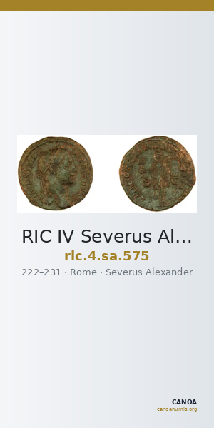 RIC IV Severus Alexander 575 — CANOA