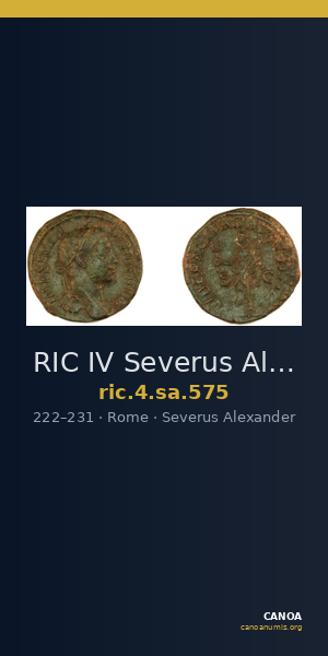 RIC IV Severus Alexander 575 — CANOA
