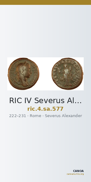 RIC IV Severus Alexander 577 — CANOA