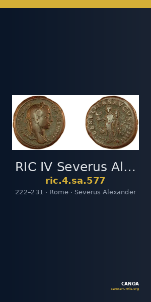 RIC IV Severus Alexander 577 — CANOA