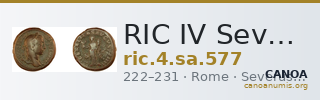 RIC IV Severus Alexander 577 — CANOA
