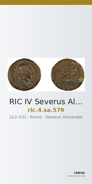 RIC IV Severus Alexander 579 — CANOA