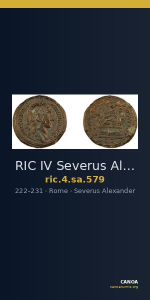 RIC IV Severus Alexander 579 — CANOA