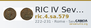 RIC IV Severus Alexander 579 — CANOA