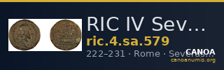 RIC IV Severus Alexander 579 — CANOA