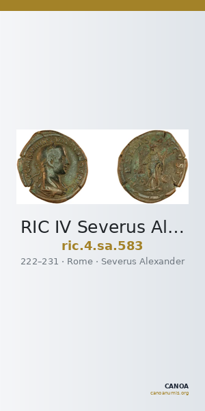 RIC IV Severus Alexander 583 — CANOA
