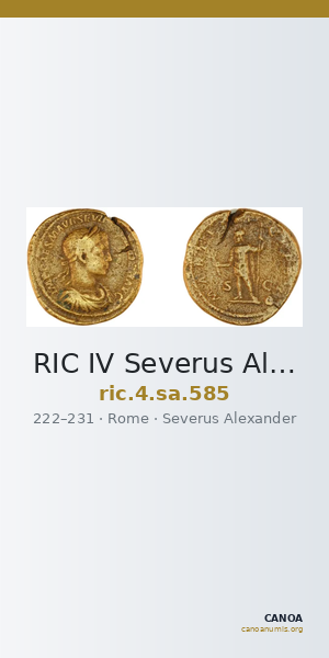 RIC IV Severus Alexander 585 — CANOA