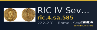 RIC IV Severus Alexander 585 — CANOA