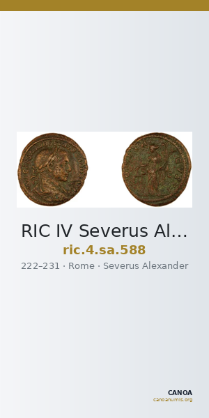RIC IV Severus Alexander 588 — CANOA
