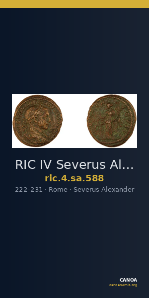 RIC IV Severus Alexander 588 — CANOA