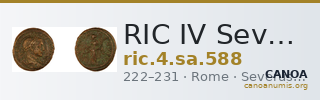 RIC IV Severus Alexander 588 — CANOA