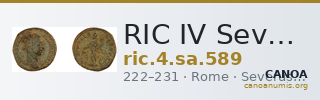 RIC IV Severus Alexander 589 — CANOA