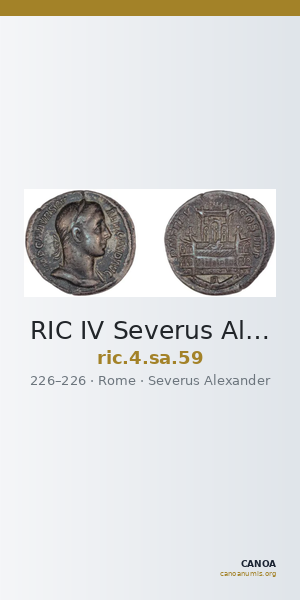 RIC IV Severus Alexander 59 — CANOA