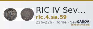 RIC IV Severus Alexander 59 — CANOA