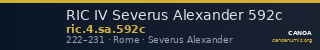 RIC IV Severus Alexander 592c — CANOA