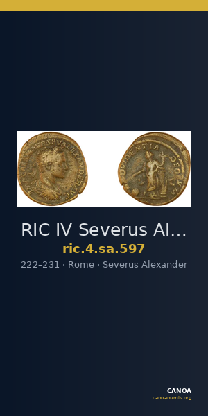 RIC IV Severus Alexander 597 — CANOA